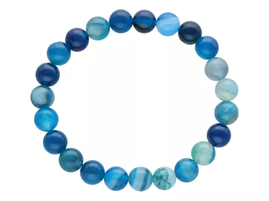 R4H79 BRANSOLETKA AGAT KULE 8 mm