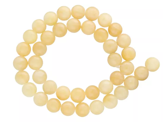 K5M75 NEFRYT BURSZTYNOWY KULE 10 mm - 1 SZNUR