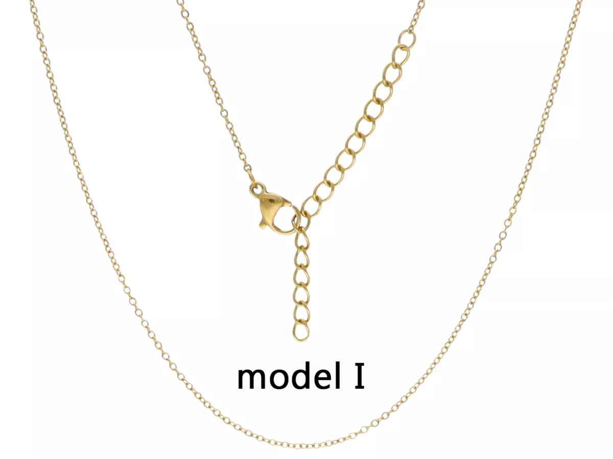 N3J56 ŁAŃCUSZEK STAL CHIRURGICZNA - 40+5 cm