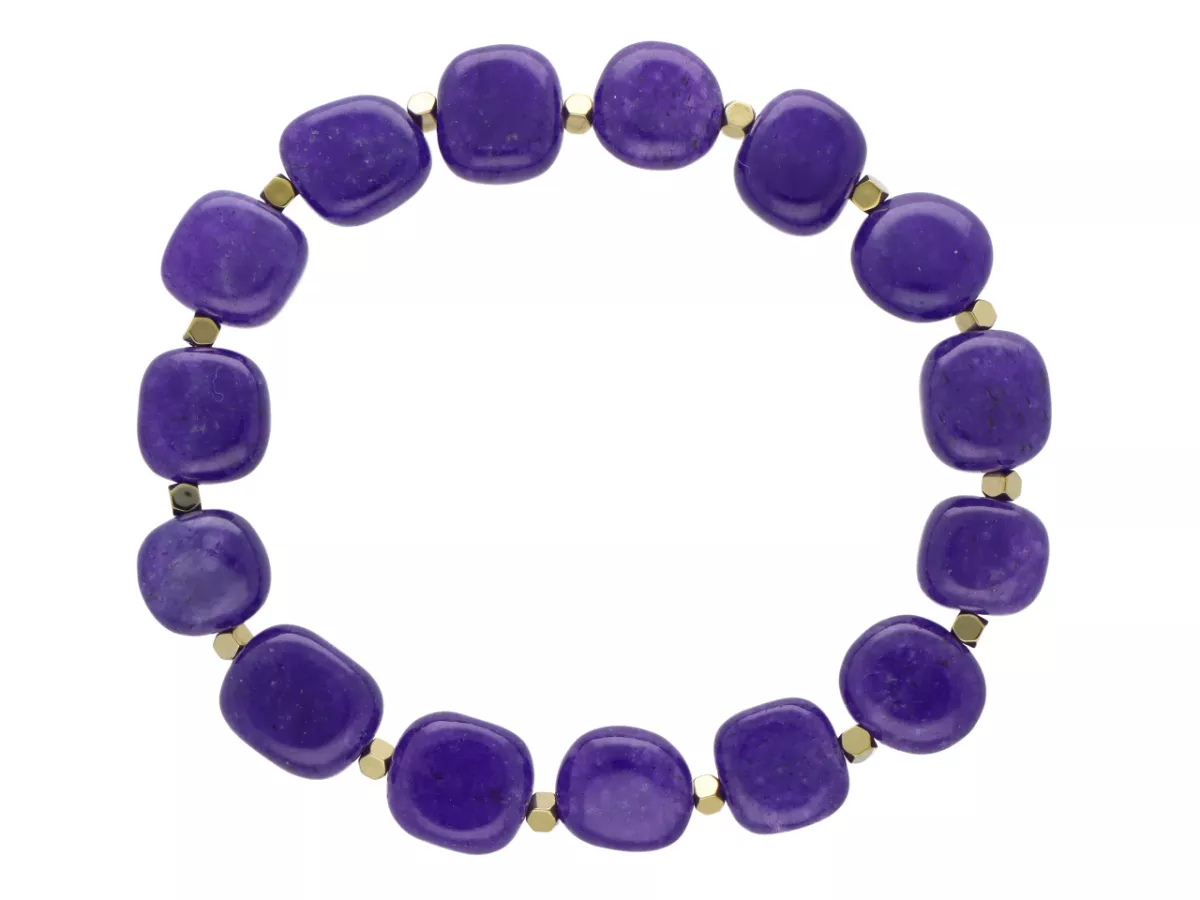 R5D70 BRANSOLETKA AGAT I HEMATYT