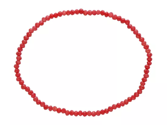 R4C05 BRANSOLETKA KRYSZTAŁKI 2,5 mm NA GUMCE