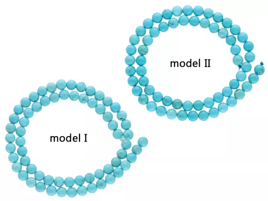 K7C02 TURKUS KULE 6 mm - 1 SZNUR