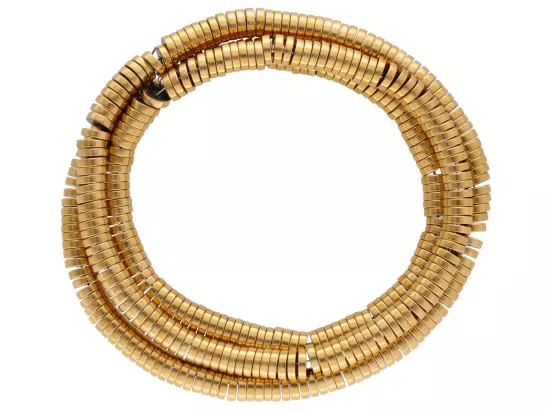 K7P16 HEMATYT MIODOWY TALERZYKI 4/1 mm - 1 SZNUR