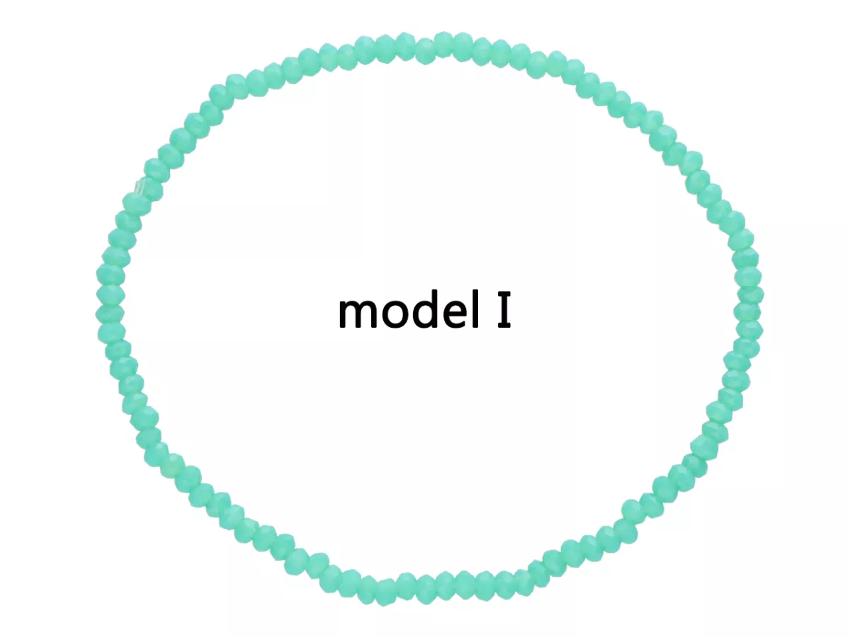 R3U34 BRANSOLETKA KRYSZTAŁKI 2,5 mm NA GUMCE