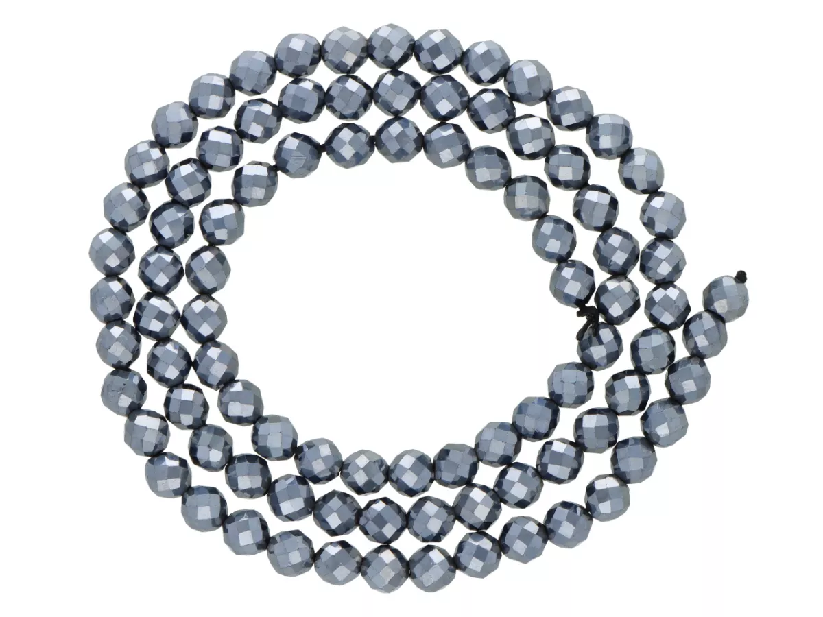 K7A63 TERAHERTZ KULE FASETOWANE 4 mm - 1 SZNUR