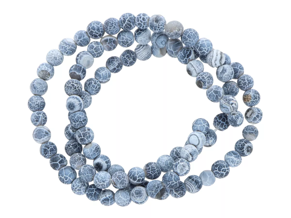 K6P39 AGAT TRAWIONY KULE 4 mm - 1 SZNUR