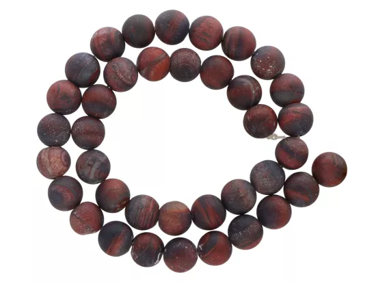 K6Y46 BAWOLE OKO MATOWE KULE 10,5 mm - 1 SZNUR