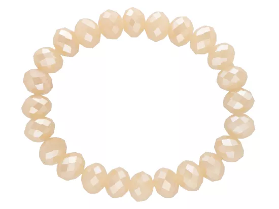 R2T57 BRANSOLETKA KRYSZTAŁKI 10 mm NA GUMCE