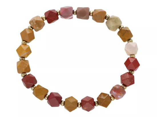 R5C20 BRANSOLETKA MOKAIT I HEMATYT