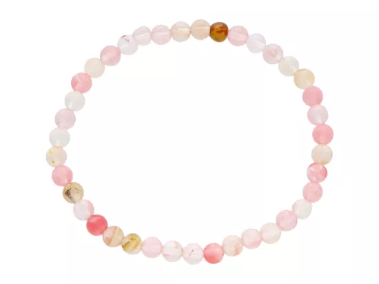 R4E37 BRANSOLETKA KWARC ARBUZI KULE 4,5 mm