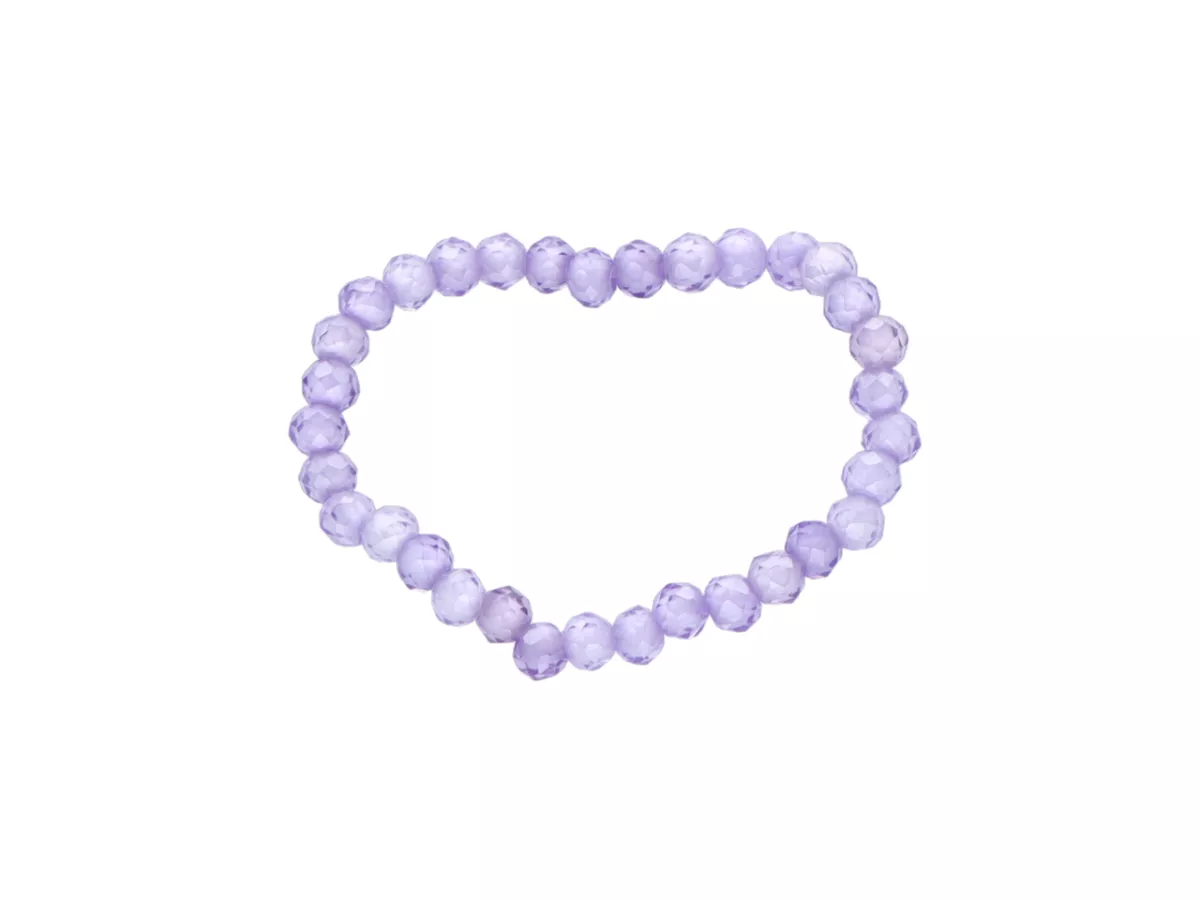 R3B76 PIERŚCIONEK CYRKONIA SZKLANA KULE FASETOWANE 2 mm