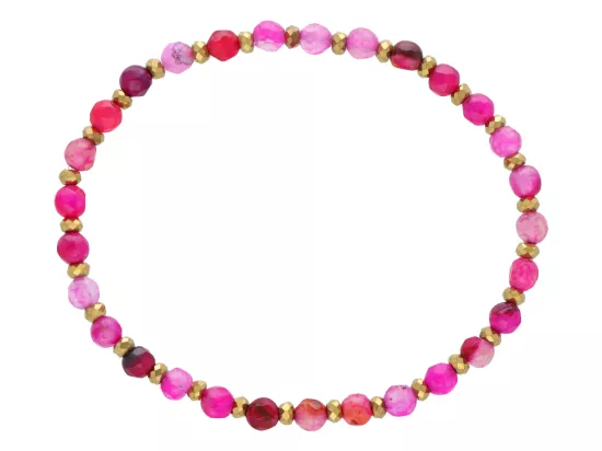 R5D29 BRANSOLETKA AGAT I HEMATYT