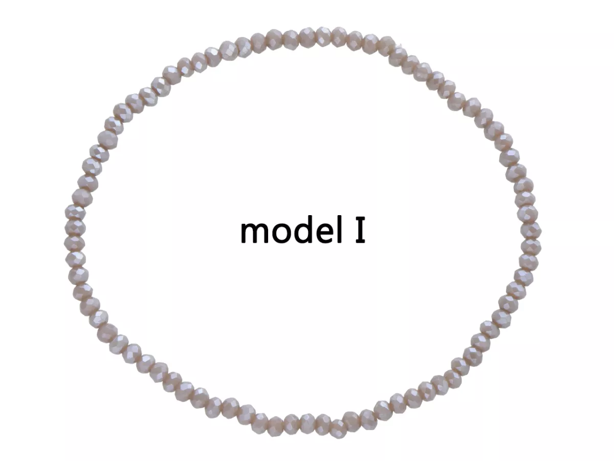 R3U42 BRANSOLETKA KRYSZTAŁKI 2,5 mm NA GUMCE