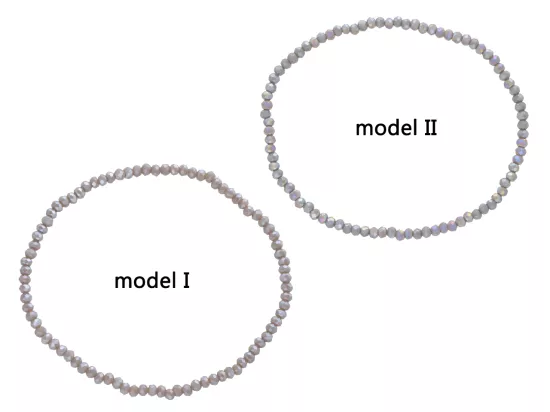 R3U42 BRANSOLETKA KRYSZTAŁKI 2,5 mm NA GUMCE