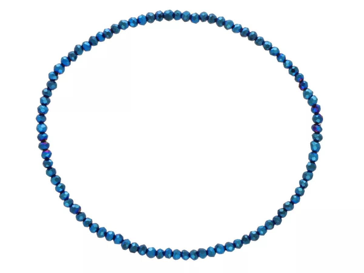 R4B88 BRANSOLETKA KRYSZTAŁKI 2,5 mm NA GUMCE