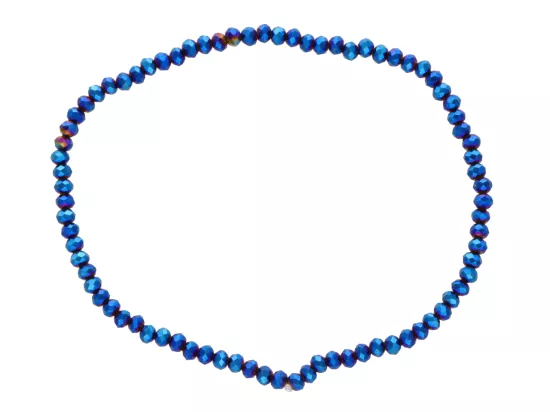 R4B88 BRANSOLETKA KRYSZTAŁKI 2,5 mm NA GUMCE