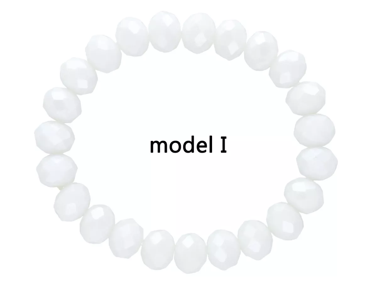 R2P98 BRANSOLETKA KRYSZTAŁKI 10 mm NA GUMCE