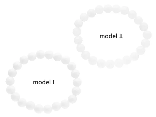 B1W03 BRANSOLETKA AGAT BIAŁY CRYSTAL KULE 8 mm