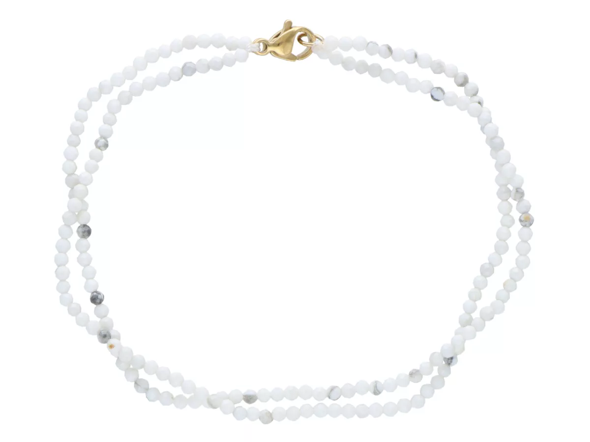 R3B39 BRANSOLETKA HOWLIT LUX KULE FASETOWANE 2 mm