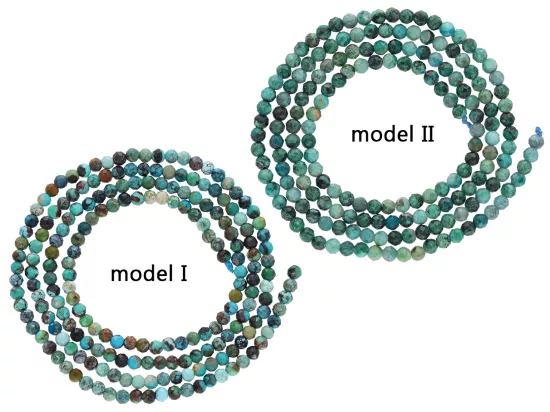 K6Y10 CHRYZOKOLA KULE FASETOWANE 2 mm - 1 SZNUR