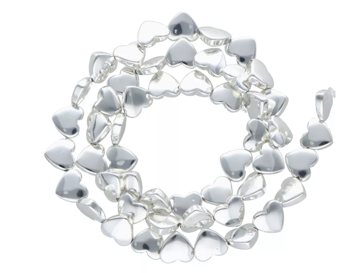 K7F34H HEMATYT SERCE 8/7,3 mm - 5 SZNURÓW - ZESTAW