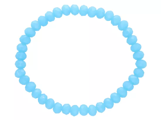 R1P06 BRANSOLETKA KRYSZTAŁKI 6 mm NA GUMCE