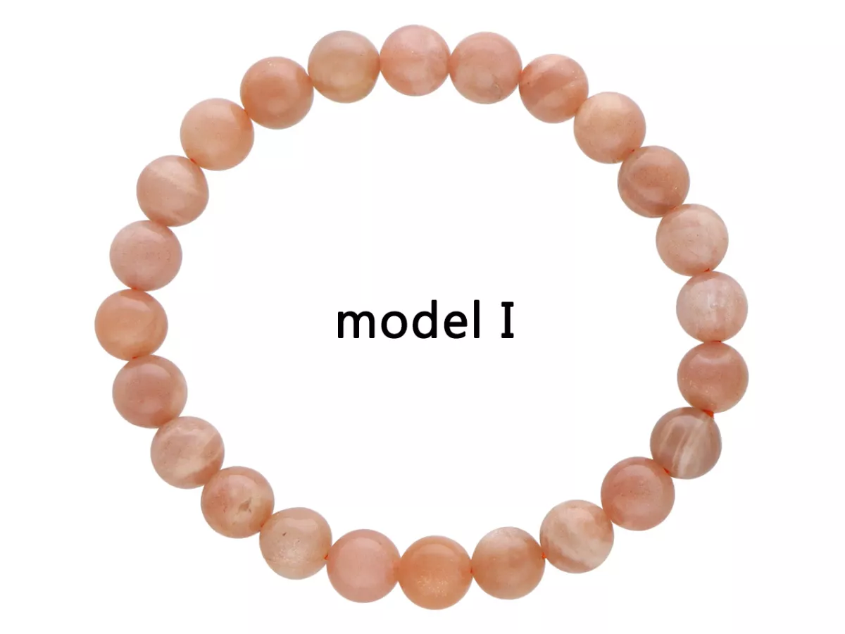 R4J19 BRANSOLETKA KAMIEŃ SŁONECZNY KULE 6,5 mm