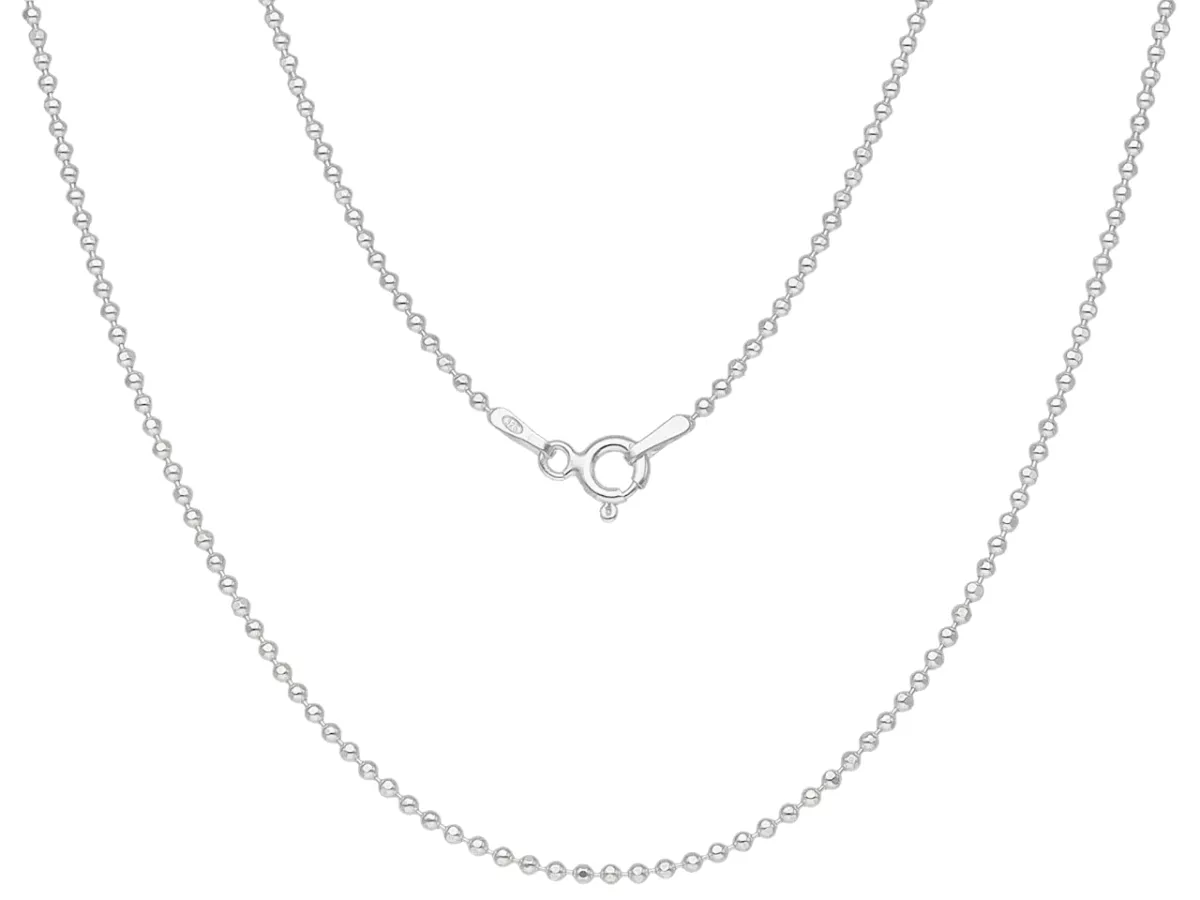 P3L32 ŁAŃCUSZEK KULKOWY 42 cm SREBRO 925