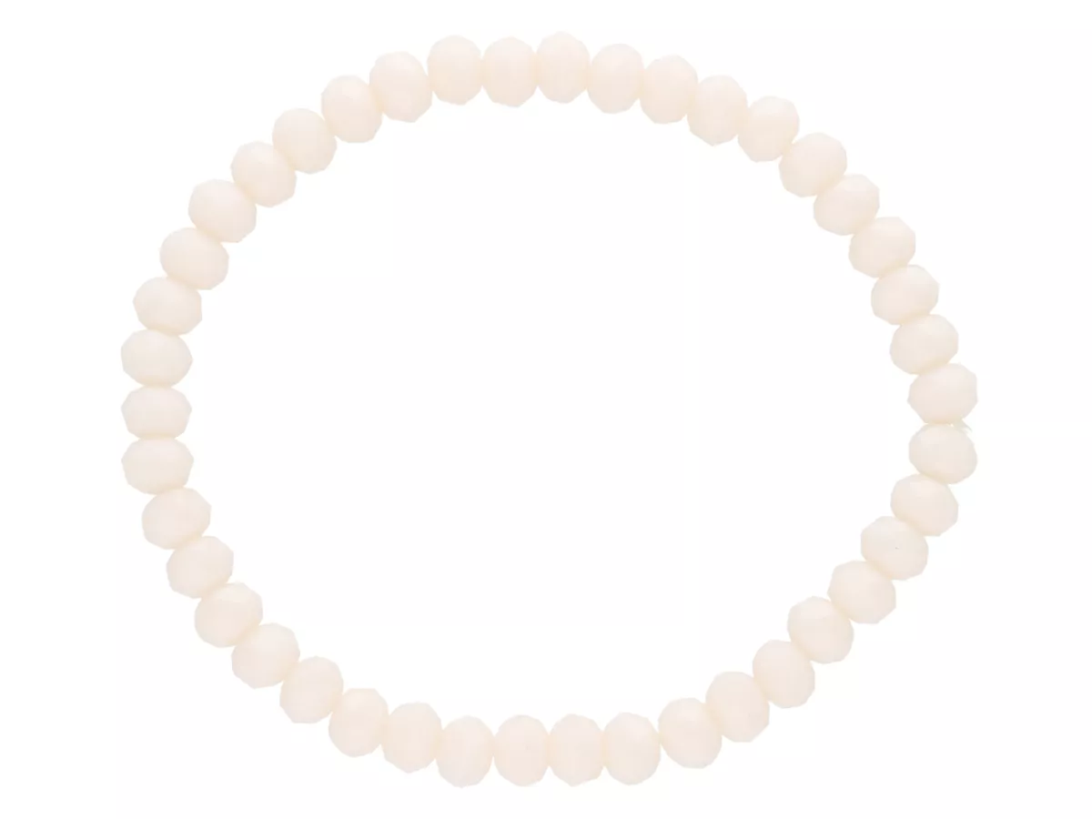 R2A06 BRANSOLETKA KRYSZTAŁKI 6 mm NA GUMCE