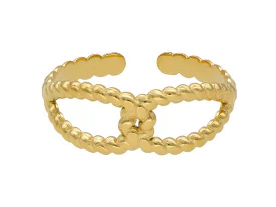 R3Z56 PIERŚCIONEK ZE STALI CHIRURGICZNEJ - 1 SZTUKA