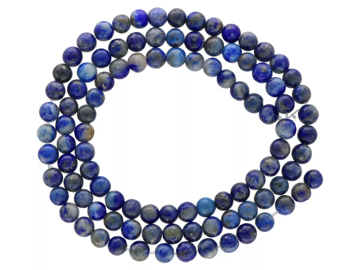 K6W53 LAPIS LAZULI KULE 4 mm - 1 SZNUR
