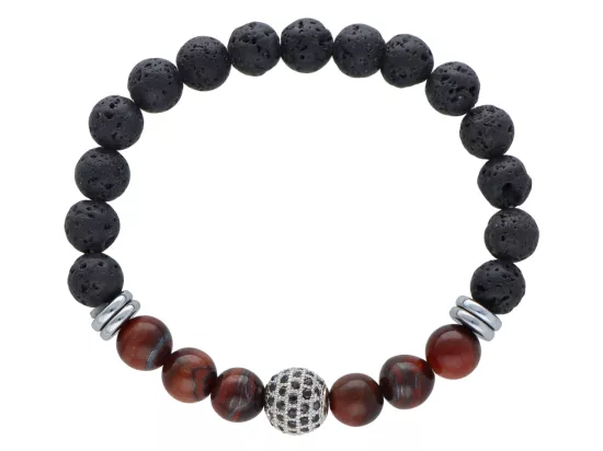 R4N71 BRANSOLETKA LAWA I BAWOLE OKO KULE 8,5 mm