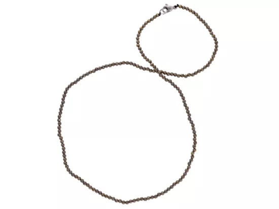 N2P32 NASZYJNIK PIRYT KULE FASETOWANE 2 mm