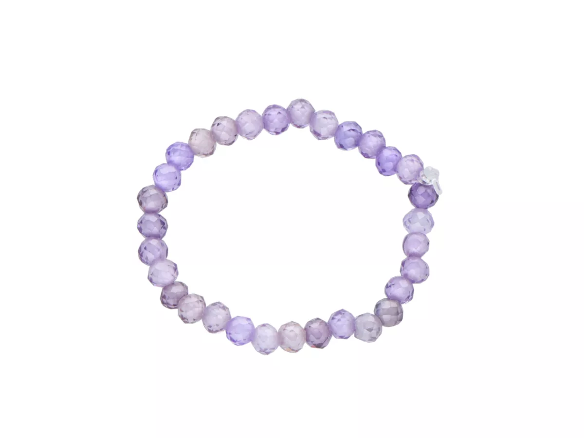 R3B75 PIERŚCIONEK CYRKONIA SZKLANA KULE FASETOWANE 2 mm