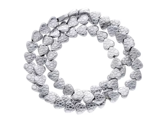 K6S99 HEMATYT SERDUSZKA 6/6 mm 1 SZNUR