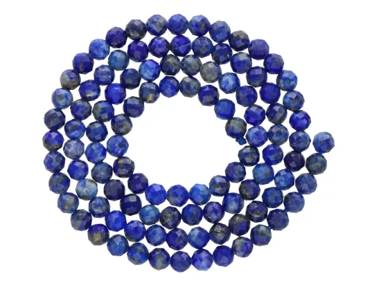 K7E32 LAPIS LAZULI KULE FASETOWANE 3,5 mm - 1 SZNUR