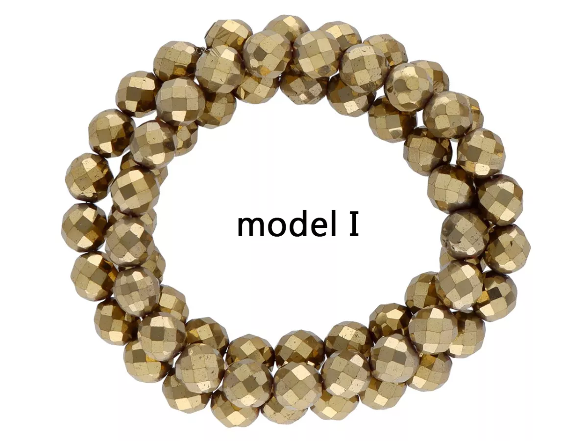 K6X44 HEMATYT KULE FASETOWANE 6 mm - 1 SZNUR