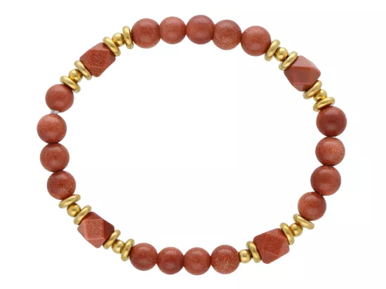 R5E51 BRANSOLETKA PIASEK PUSTYNI I STAL CHIRURGICZNA