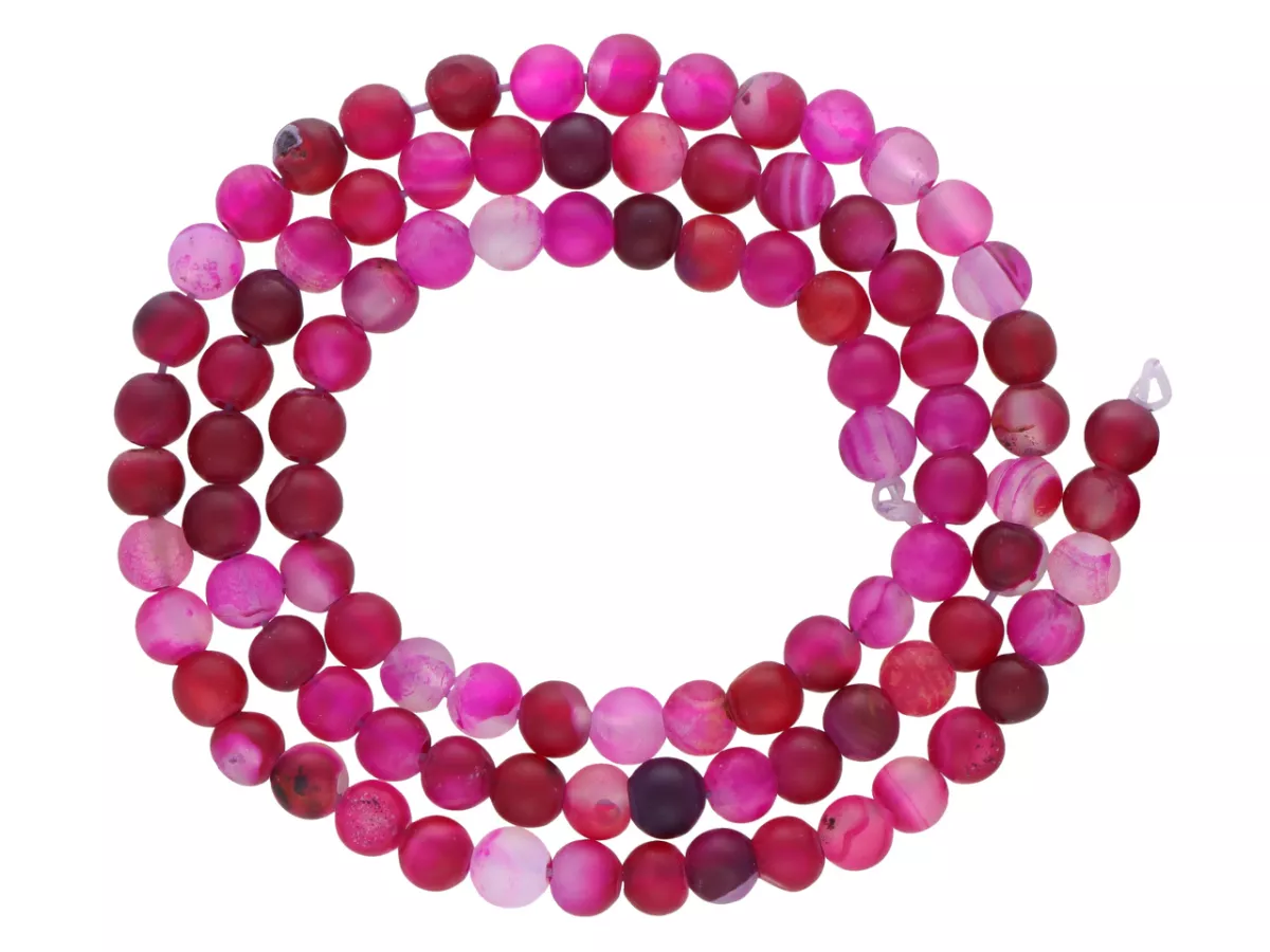 K6P62 AGAT MATOWY KULE 4,5 mm - 1 SZNUR