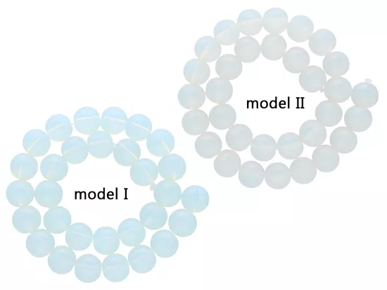 S1K79 KORALIKI KULE SZKLANE 10 mm - 1 SZNUR