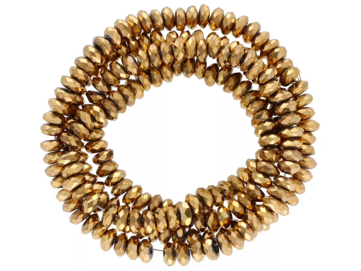 K7P30 HEMATYT MIODOWY OPONKI FASETOWANE 4/2 mm - 1 SZNUR