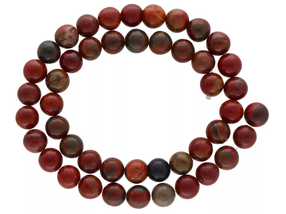 K6M23 JASPIS PICASSO KULE 8,5 mm - 1 SZNUR