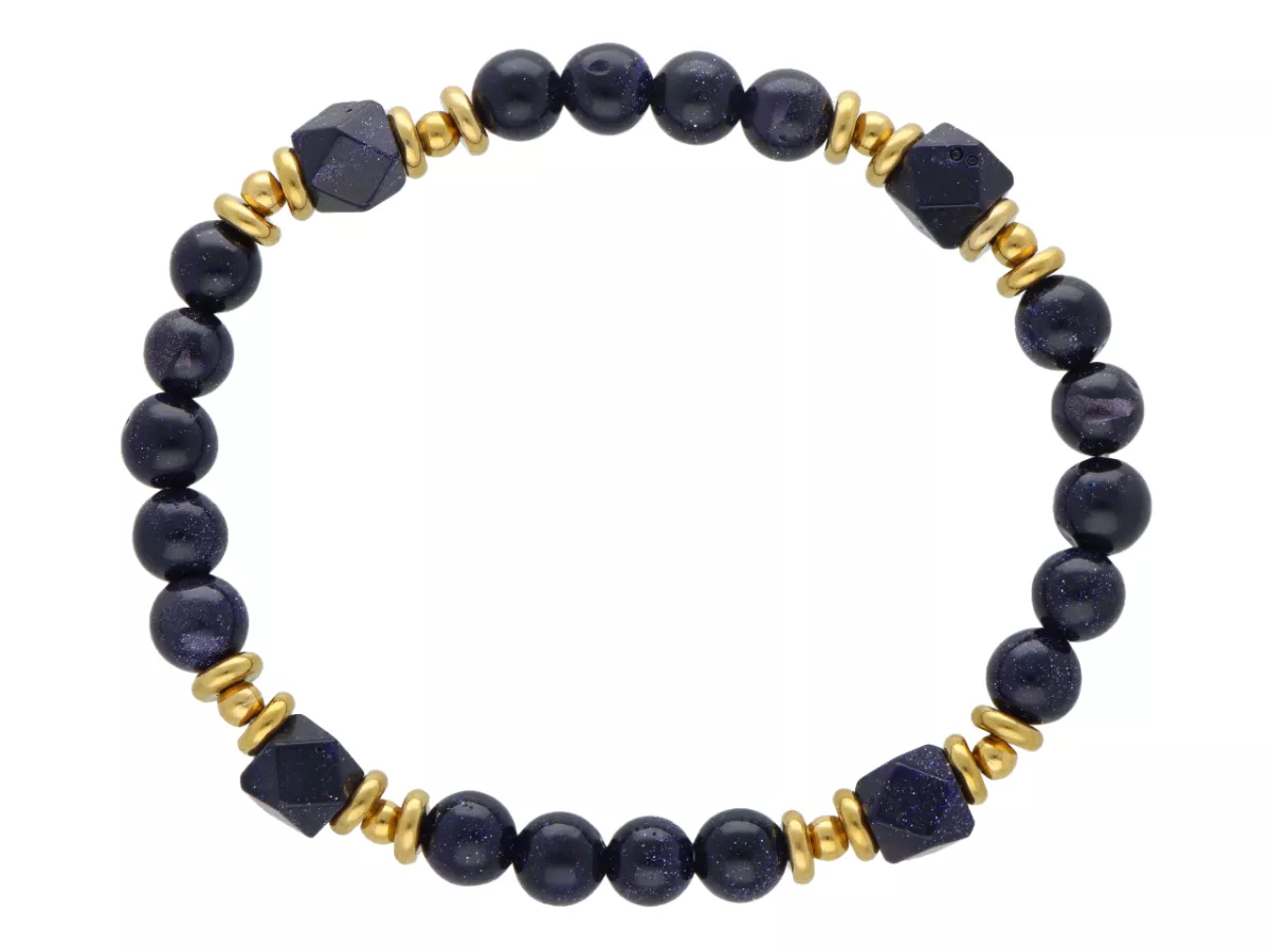 R5E50 BRANSOLETKA NOC KAIRU I STAL CHIRURGICZNA