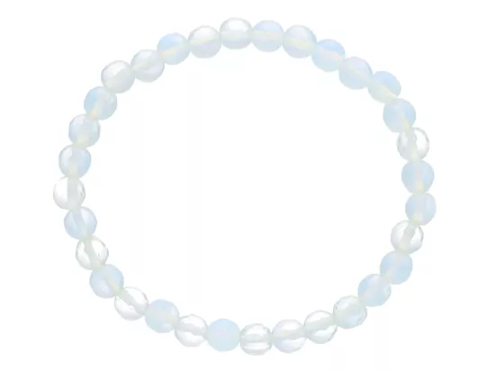 R1W48 BRANSOLETKA OPAL KULE FASETOWANE 6 mm