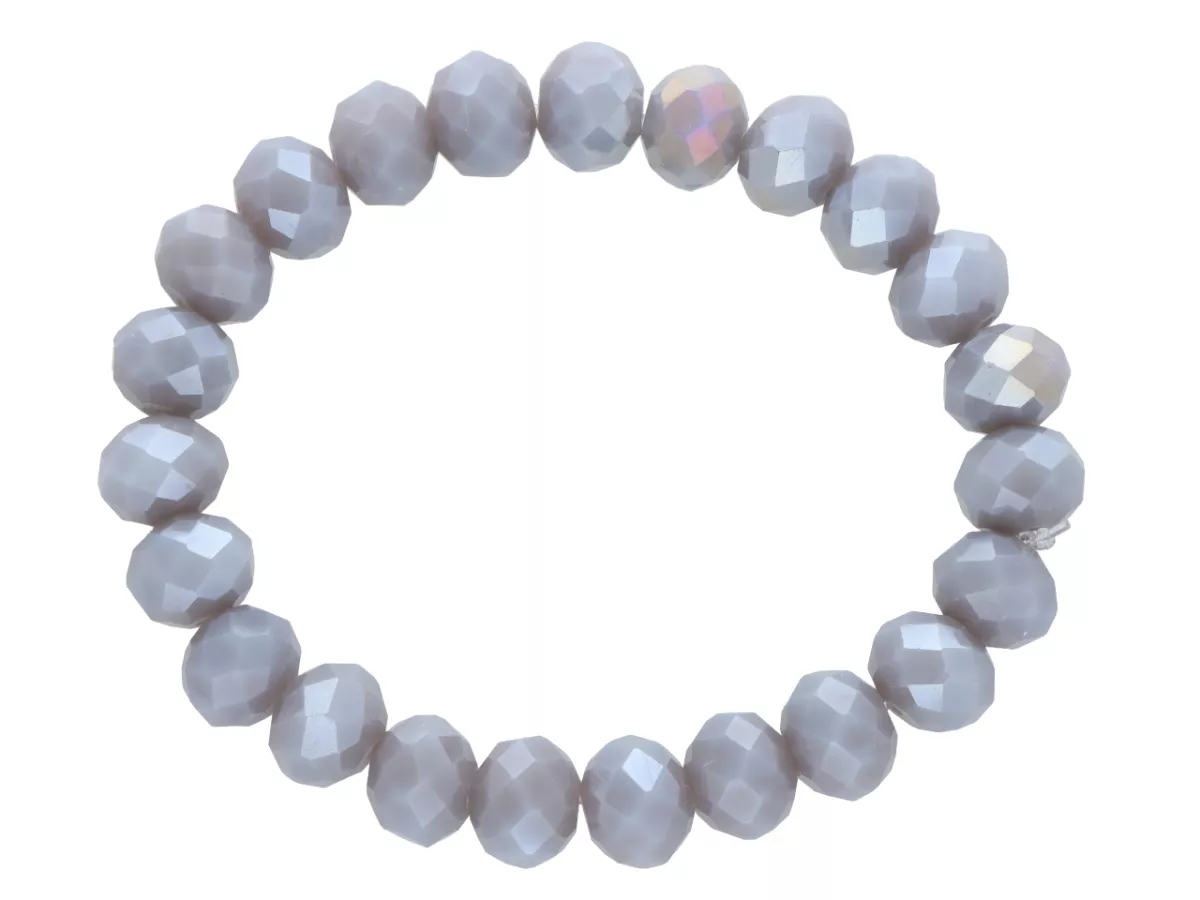 R2T73 BRANSOLETKA KRYSZTAŁKI 10 mm NA GUMCE