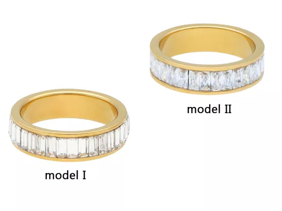 R4A21 PIERŚCIONEK ZE STALI CHIRURGICZNEJ - 1 SZTUKA