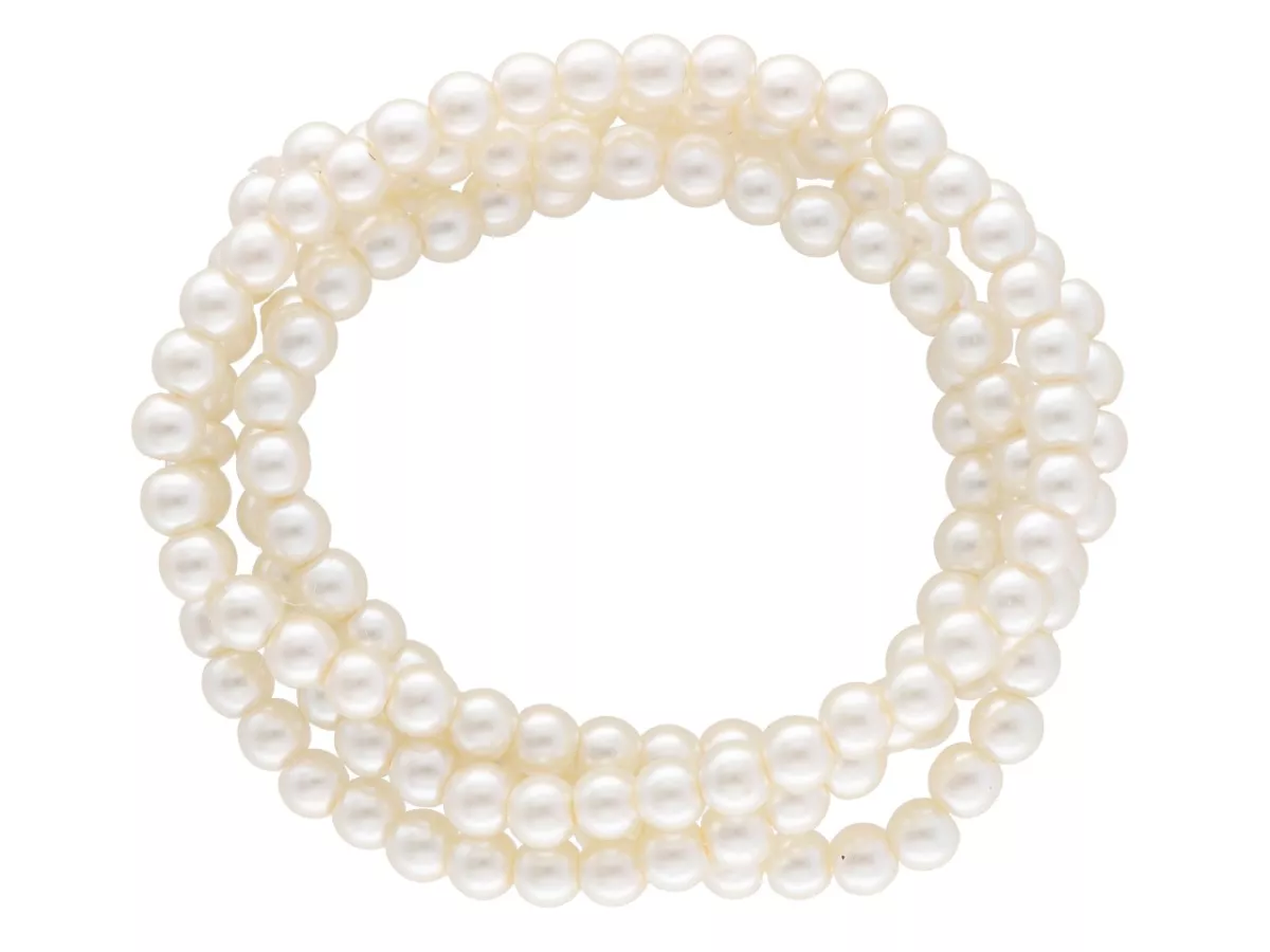 P1F98 PERŁY SZKLANE 6 mm - 1 SZNUR