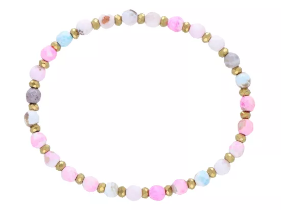 R5D27 BRANSOLETKA AGAT I HEMATYT