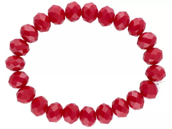 R1P49 BRANSOLETKA KRYSZTAŁKI 10 mm NA GUMCE