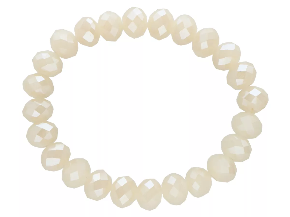 R2T56 BRANSOLETKA KRYSZTAŁKI 10 mm NA GUMCE